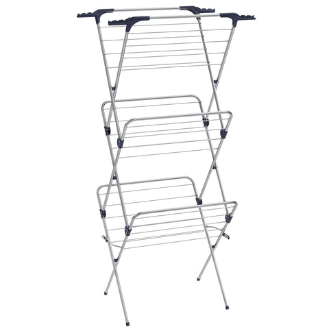 Rootz Gray Steel PP Folding Camping Chair - Beach Chair - Portable Chair - Steel Frame - Lightweight - Compact Design - 46cm x 70.5cm x 155cm