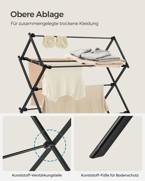 Rootz Draagbare Zwart Stalen Campingstoel - Opvouwbare strandstoel - Lichtgewicht buitenstoel - Constructie van staal en PP - 37 cm x 75 cm x 135,1 cm - Compact en gemakkelijk op te bergen - Ondersteunt tot 7 kg