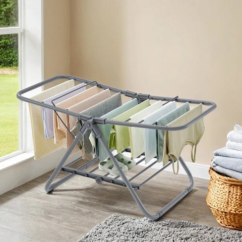 Rootz Stand Dryer - Launch Rack - Foldable Clothes Dryer - Maximizes Space - 44x101x54cm Unfolded