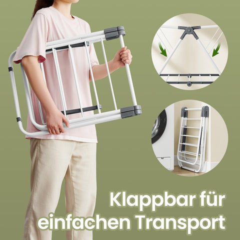 Rootz Stand Dryer - Laundry Rack - Clothes Airer - Foldable Design - Space-Saving - 44cm x 101cm x 54cm