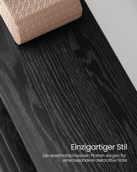 Rootz Bookshelf - Ebony Black-Ink Black - Chipboard Steel - Large Storage - Sturdy Construction - Easy Assembly - 24cm x 158cm x 166cm