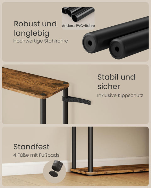 Rootz 6-Level Shelf Unit - Bookcase - Storage Unit - Durable and Stable - 23.8cm x 60cm x 173.4cm