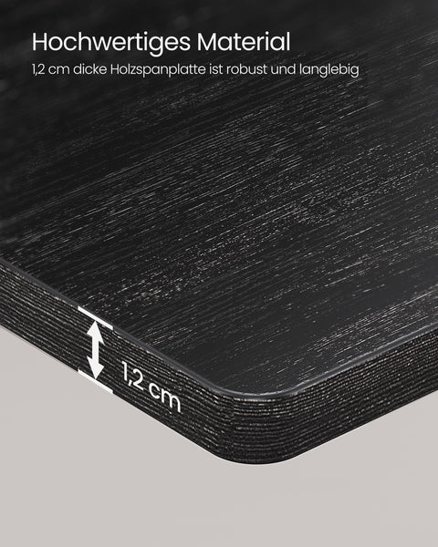 Rootz 2 Pack Wall Shelf Set - Floating Shelves - Chipboard Steel - Black - 40cm x 29cm x 14cm - Lightweight - Easy Assembly - Sturdy Construction