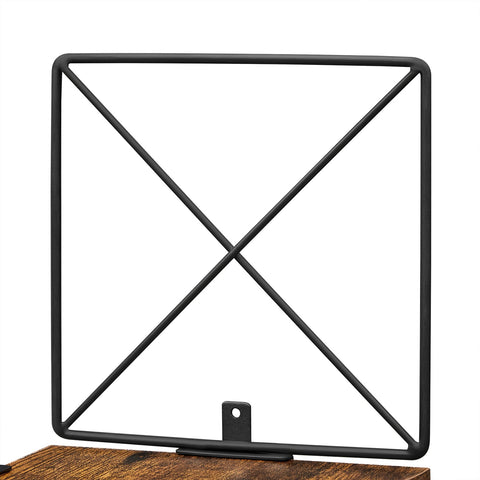 Rootz 5-Tier Corner Shelf - Wall Mounted Unit - Space-Saving Organizer - Durable Chipboard & Steel - 20cm x 20cm x 127.5cm