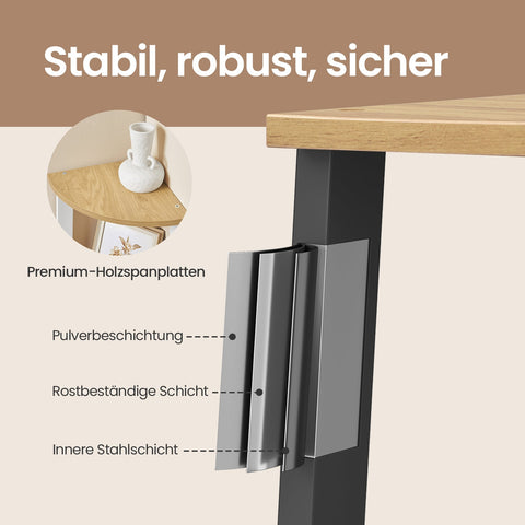 Rootz 4 Level Corner Shelf - Bookshelf - Conductor Shelf - Space-Saving Design - 33.4 x 33.4 x 125 cm