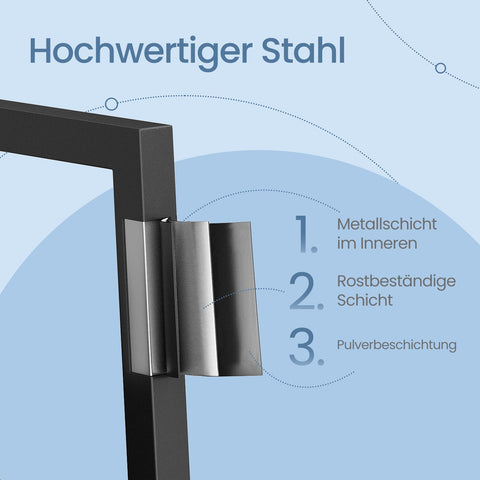 Rootz 5-Level Narrow Bookcase - Head Shelf - Compact Bookshelf - Max 50kg Capacity - 30cm x 33.8cm x 170cm