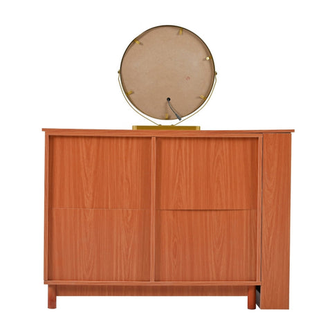 Rootz Dressing Table with Mirror - Vanity Table - Makeup Desk - LED Lighting - 100cm x 40cm x 74cm - Ample Storage & Stylish Design