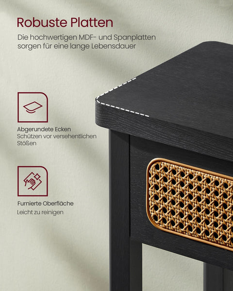 Rootz Console Table - Hallway Table - Entryway Table - MDF Chipboard PVC - 30cm x 100cm x 80cm - Ideal for Small Spaces