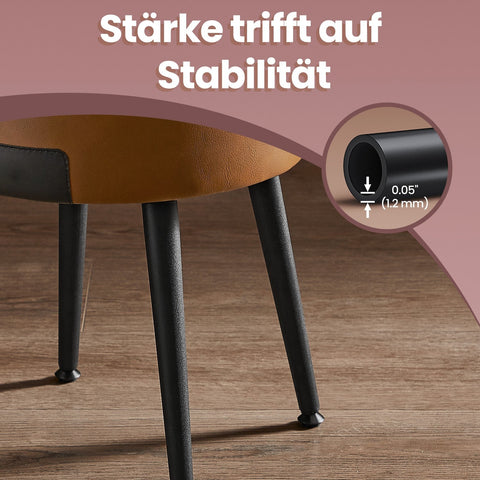 Rootz Seat Stool Bench - Storage Space Chest - Seat Chest - Durable PU Leather - 38.2cm D x 44.4cm H