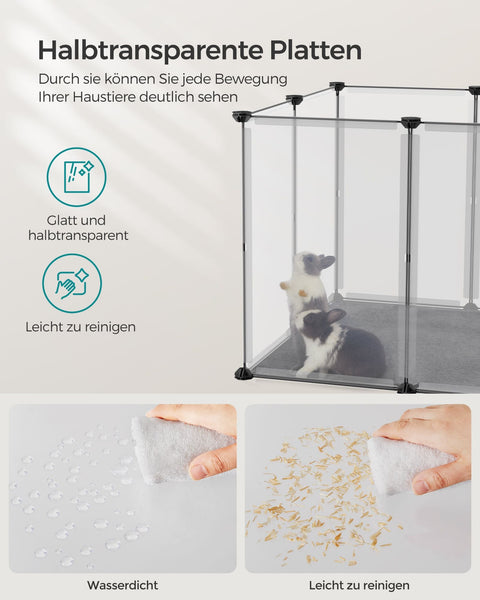 Rootz White 2 Piece Set Storage Cube Organizer - Plastic Shelf - Modular Shelving - PP Plastic Board - ABS Plastic Connector - Easy Assembly - Versatile Storage Solution - Space Saving Design - 145cm x 72cm x 57cm