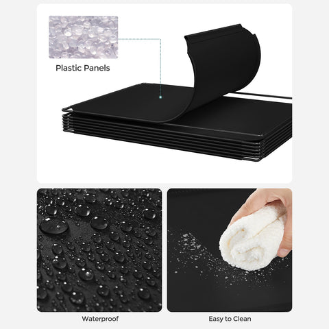 Rootz Plug-in Shelving System 16 Cubes Black - DIY Storage - Modular Organizer - Simple Assembly - 125cm x 31cm x 125cm