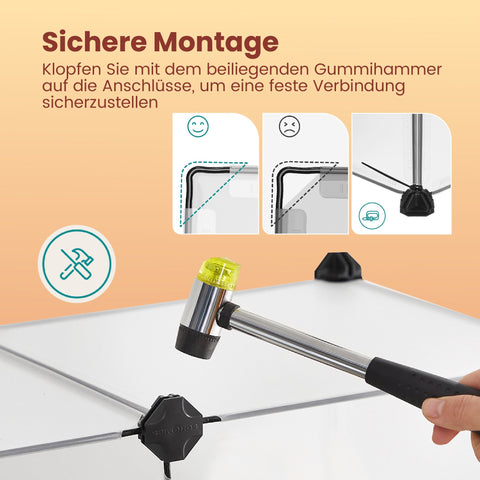 Rootz Guinea Pig Playpen Enclosure - Pet Cage - Animal Habitat - Easy Assembly - 125cm x 63cm x 42cm