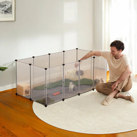 Rootz DIY Modular Storage Unit - Customizable Shelving - Sturdy Organizer - Space-Saving Solution - 145cm x 72cm x 57cm