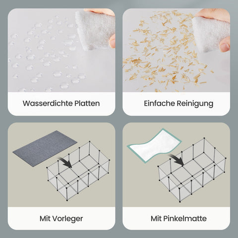 Rootz DIY Modular Storage Unit - Customizable Shelving - Sturdy Organizer - Space-Saving Solution - 145cm x 72cm x 57cm