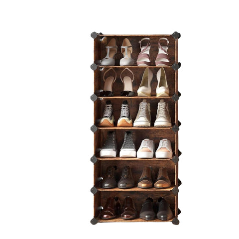 Rootz Shoe Organizer Shelf System - Rack - Storage Unit - Stable & Durable - 43cm x 31cm x 173cm or 83cm x 31cm x 88cm