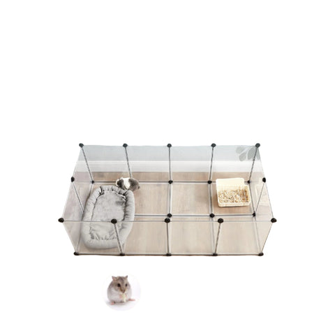 Rootz Guinea Pig Playpen - Small Animal Enclosure - Pet Fence - Easy Assembly - 143cm x 73cm x 46cm