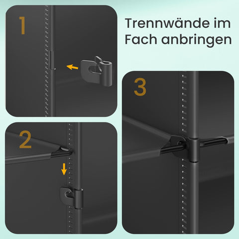 Rootz Shoe Shelf 10 Compartment Cabinet - Storage Organizer - Shoe Rack - Durable ABS & PP - 30x40x30cm Compart. - 32x82x152cm Overall