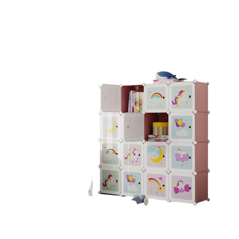 Rootz Shelf System - Cube Shelf - Storage Shelf - 16 Compartments - Space-Saving Design - 123cm x 31cm x 123cm