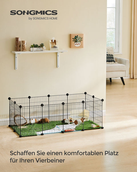 Rootz Black Metal Grid Storage Organizer - Wire Grid Rack - Grid Panel Organizer - Durable ABS Plastic - Versatile Storage Solution - Easy Assembly - 123cm x 63cm x 41cm