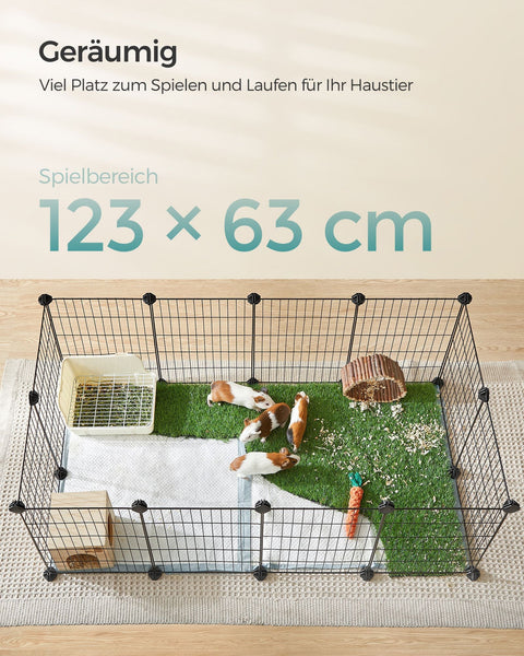 Rootz Black Metal Grid Storage Organizer - Wire Grid Rack - Grid Panel Organizer - Durable ABS Plastic - Versatile Storage Solution - Easy Assembly - 123cm x 63cm x 41cm