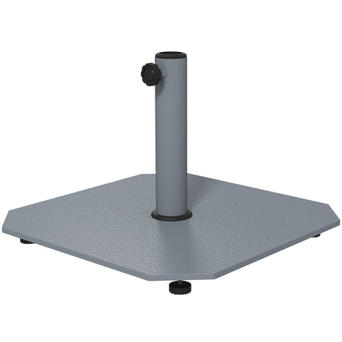 Rootz Metal Parasol Stand - Umbrella Holder - Sunshade Base - Weatherproof - 49.5cm x 49.5cm x 34cm