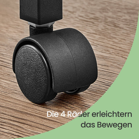 Rootz 4 Level Rolling Kitchen Cart - Narrow Niche Shelf - Trolley on Rollers - Compact Storage Solution - 13cm x 45.4cm x 77cm