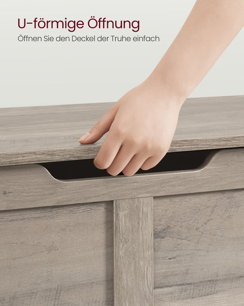 Rootz Shoe Bench with Storage - Entryway Bench - Shoe Rack - Chipboard Material - 40cm x 100cm x 46cm - Greige Mottled - 136kg Load Capacity