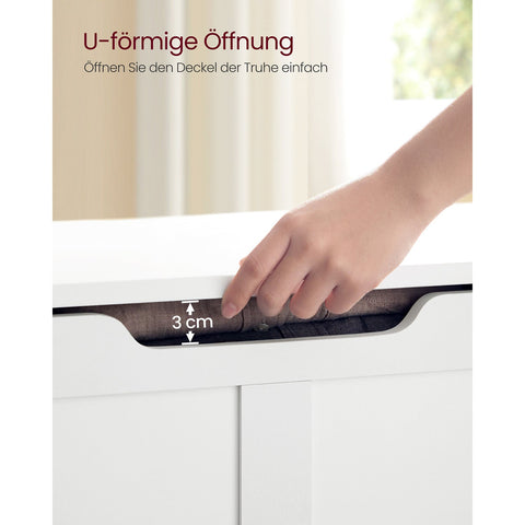 Rootz Shoe Bench with Seat - Entryway Organizer - Storage Bench - Chipboard - 40cm x 100cm x 46cm - Matt White - 136kg Capacity - 19.5kg - Easy Assembly