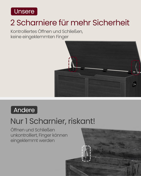 Rootz Shoe Bench Organizer - Entryway Storage - Chipboard Material - 40cm x 100cm x 46cm - Ebony Black - 136kg Max Load - 19.5kg Weight