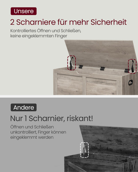 Rootz Shoe Bench with Padded Seat - Entryway Organizer - Chipboard Material - 40cm x 100cm x 46cm - Greige Mottled Finish