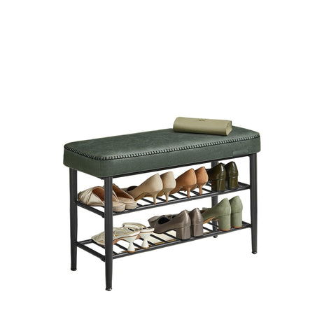 Rootz Portable Storage Rack - Organizer Shelf - Space Saver - Green - Durable Use - 30t x 80b x 50h cm