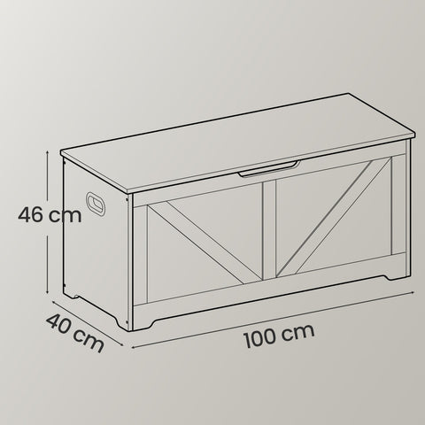 Rootz White Wooden Chipboard Shoe Bench - Entryway Storage Bench - Seating Area - 40cm x 100cm x 46cm