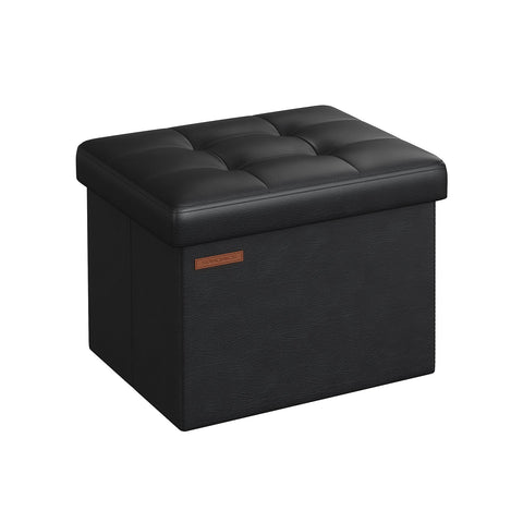 Rootz Seat Chest - Storage Ottoman - Footstool - Multi-functional - 31cm x 41cm x 31cm - Stylish Design - PU/MDF/Foam - 2.1kg