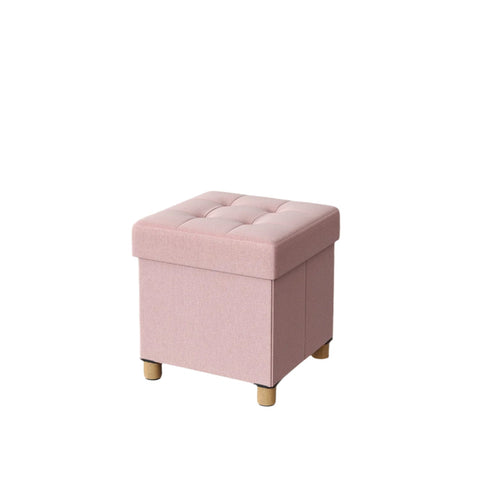 Rootz Seat Stool with Storage - Small Foldable Bench - Footrest - Spacious Storage - 38.1 x 38.1 x 40.1cm