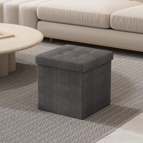 Rootz Sitzhocker Sitzbank - Storage Ottoman - Footstool - Space Saving & Durable (30x30x30 cm)