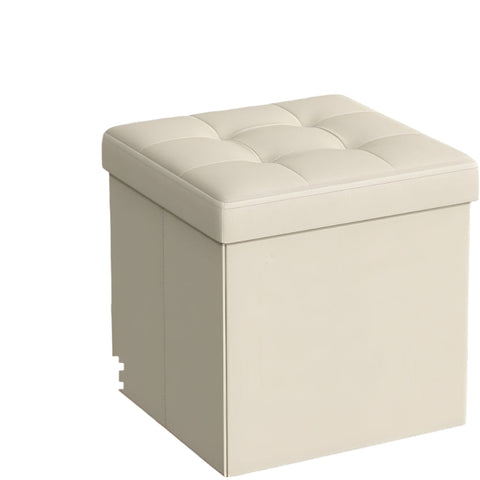 Rootz Foldable Seat Chest - Storage Box - Seat with Storage Space - 22L Capacity - 30 x 30 x 30 cm - Supports 130kg