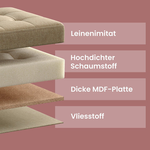 Rootz Foldable Seat Chest - Storage Box - Storage Bench - Space-Saving - 38cm x 76cm x 38cm