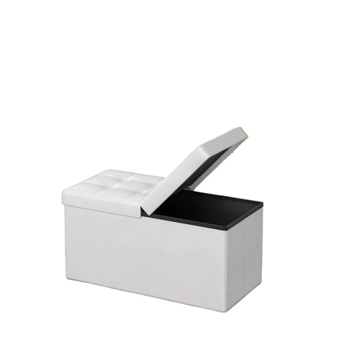 Rootz Seating with Storage - Foldable Seat Chest - Storage Chest - Space-Saving - 76cm x 38cm x 38cm