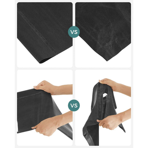 Rootz Schoenenrek met 10 niveaus - Schoenenorganizer - Schoenenopslag - Metalen buizen - Planken van niet-geweven stof - Ruimtebesparend - Eenvoudige montage - Veelzijdig - 45 cm x 28 cm x 173 cm