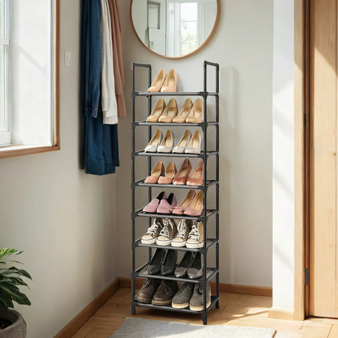 Rootz Schuhregal 8 Levels - Shoe Shelf - Shoe Cabinet - High Stability - 46 x 28 x 145 cm