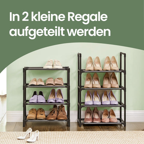 Rootz Schuhregal 8 Levels - Shoe Shelf - Shoe Cabinet - High Stability - 46 x 28 x 145 cm