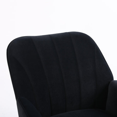 Rootz Velvet Leisure Seats - Comfortable Lounge Chairs - Modern Relaxation Chairs - Skin-Friendly Velvet - 64cm x 72.8cm x 77.9cm