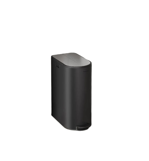 Rootz Waste Separation System 2 Compartments - Recycling Bin - Steel Construction - PVC Inner Liner - 30L and 20L - 49cm x 29cm x 64cm