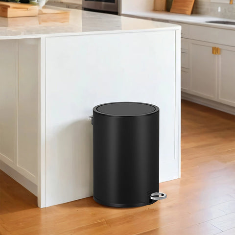 Rootz 3-Liter Cosmetic Bathroom Bucket - Waste Bin - Trash Can - Gentle Close - 23.8cm x 18.8cm x 25.7cm