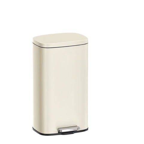 Rootz Treadmill Muller - White Pail - Indoor Step Bin - Space-Saving - 34.8 x 29.7 x 63.3cm