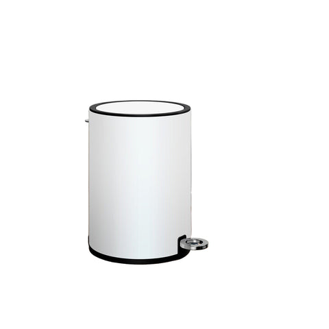 Rootz Trash Can - Waste Bin - Rubbish Container - Durable & Robust - Powder-Coated Steel - 25.6cm x 26.3cm x 18.1cm