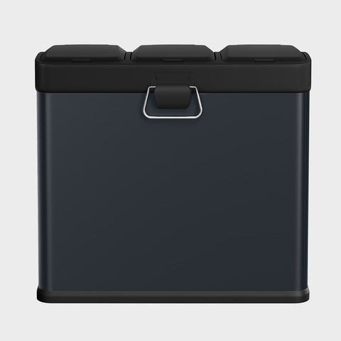 Rootz Dash Can Kitchen Bin - Small Trash Can - Compact Waste Bin - Space-Saving Design - 47 x 28.3 x 39.5 cm