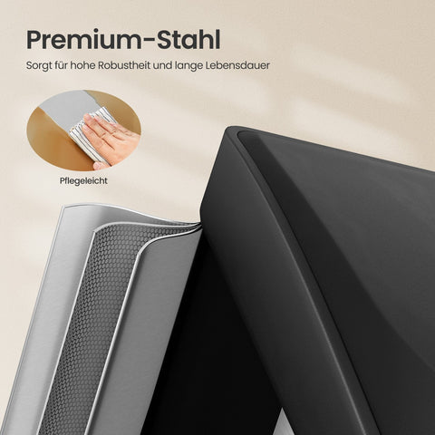 Rootz Waste Bin - Kitchen Trash Can - Garbage Separator - Hygienic Pedal Use - 46.5cm x 40.5cm x 29.5cm