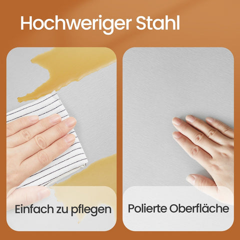 Rootz 40L Dual Compartment Trash Can - Garbage Separation System - Metal Waste Bin - Hygienic Pedal Operation - 44.5cm x 36cm x 60cm