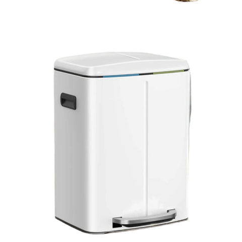 Rootz Garbage Separation System - Waste Bin - Trash Can - Durable Steel - 44.5 x 36 x 60 cm